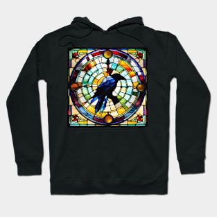 Iridescent Crow Stained Glass Hoodie